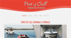 Desktop Screenshot of portofcallmarinastorage.com