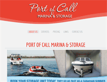 Tablet Screenshot of portofcallmarinastorage.com